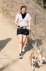 ALICIA SILVERSTONE Out Hiking with Her Dogs in Los Angeles 09/26/2020