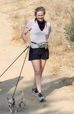 ALICIA SILVERSTONE Out Hiking with Her Dogs in Los Angeles 09/26/2020
