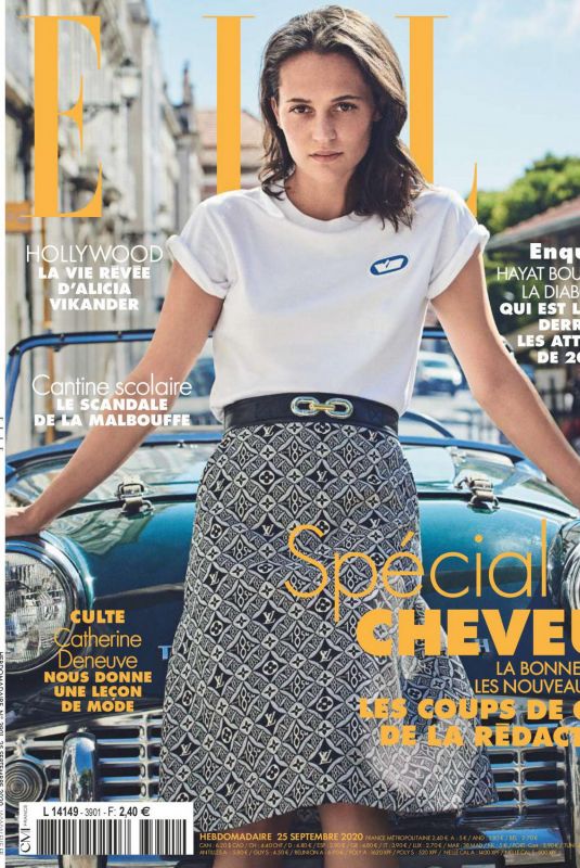 ALICIA VIKANDER in Elle Magazine, France September 2020