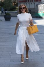 AMANDA HOLDEN Arrives at Global Radio in London 09/01/2020