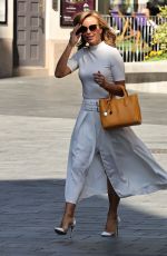AMANDA HOLDEN Arrives at Global Radio in London 09/01/2020