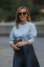 AMANDA HOLDEN Arrives at Global Studios in London 09/10/2020