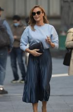 AMANDA HOLDEN Arrives at Global Studios in London 09/10/2020