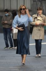 AMANDA HOLDEN Arrives at Global Studios in London 09/10/2020
