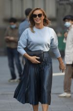 AMANDA HOLDEN Arrives at Global Studios in London 09/10/2020