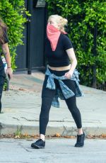 AMBER HEARD Out Hiking with a Friend at Griffith Park in Los Angeles 08/31/2020