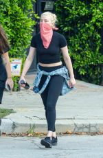 AMBER HEARD Out Hiking with a Friend at Griffith Park in Los Angeles 08/31/2020