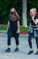 AMBER HEARD Out Hiking with a Friend at Griffith Park in Los Angeles 08/31/2020