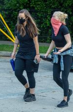 AMBER HEARD Out Hiking with a Friend at Griffith Park in Los Angeles 08/31/2020