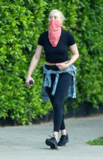 AMBER HEARD Out Hiking with a Friend at Griffith Park in Los Angeles 08/31/2020