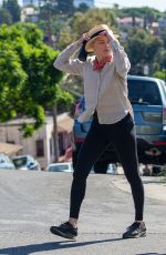 AMBER HEARD Out Hikinig at Elysian Park in Los Angeles 09/01/2020