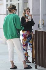 AMELIA and DELILAH HAMLIN at Comoncy Cafe in Beverly Hills 09/21/2020