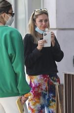 AMELIA and DELILAH HAMLIN at Comoncy Cafe in Beverly Hills 09/21/2020