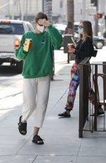 AMELIA and DELILAH HAMLIN at Comoncy Cafe in Beverly Hills 09/21/2020