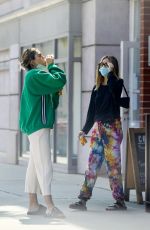 AMELIA and DELILAH HAMLIN at Comoncy Cafe in Beverly Hills 09/21/2020