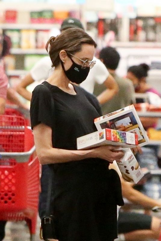 ANGELINA JOLIE Out Shopping in West Hollywood 09/19/2020