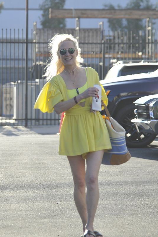 ANNE HECHE Arrives at Dancing with the Stars Rehearsal in Hollywood 09/19/2020