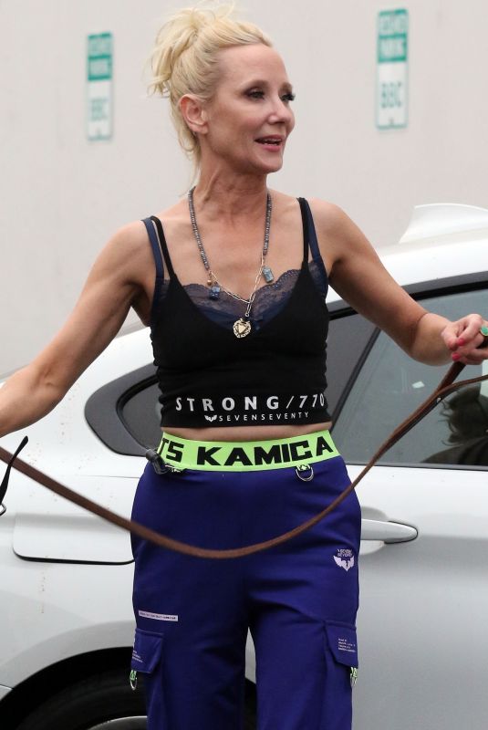 ANNE HECHE at DWTS Studio in Los Angeles 09/11/2020