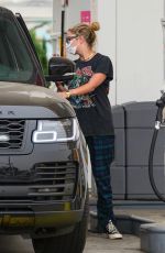 ASHLEY BENSON and G-Eazy at a Gas Station in Los Angeles 09/10/2020