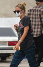 ASHLEY BENSON and G-Eazy at a Gas Station in Los Angeles 09/10/2020