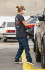 ASHLEY BENSON and G-Eazy at a Gas Station in Los Angeles 09/10/2020