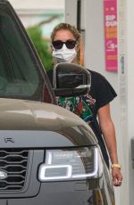 ASHLEY BENSON and G-Eazy at a Gas Station in Los Angeles 09/10/2020