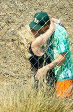 ASHLEY BENSON and G-Eazy Out Kissing in Malibu 09/03/2020