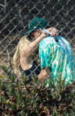 ASHLEY BENSON and G-Eazy Out Kissing in Malibu 09/03/2020