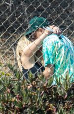 ASHLEY BENSON and G-Eazy Out Kissing in Malibu 09/03/2020