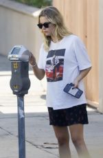 ASHLEY BENSON Out with Her Dog in Los Angeles 09/29/2020