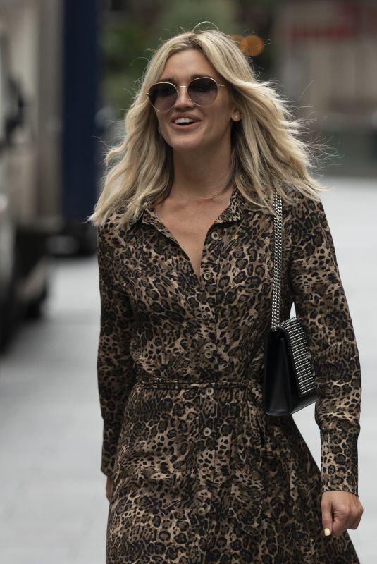 ASHLEY ROBERTS Arrives at Global Radio in London 09/04/2020