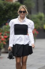 ASHLEY ROBERTS Arrives at Global Radio in London 09/07/2020