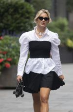 ASHLEY ROBERTS Arrives at Global Radio in London 09/07/2020