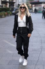 ASHLEY ROBERTS Arrives at Heart Radio in London 28.09.2020 
