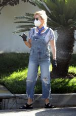 ASHLEY TISDALE in Denim Overalls Out House Hunting in Los Angeles 09/18/2020