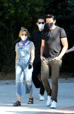 ASHLEY TISDALE in Denim Overalls Out House Hunting in Los Angeles 09/18/2020