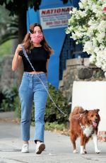 AUBREY PLAZA and Jeff Baena Out with Their Dogs in Los Angeles 08/27/2020