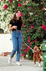 AUBREY PLAZA and Jeff Baena Out with Their Dogs in Los Angeles 08/27/2020