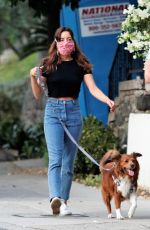AUBREY PLAZA and Jeff Baena Out with Their Dogs in Los Angeles 08/27/2020