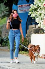 AUBREY PLAZA and Jeff Baena Out with Their Dogs in Los Angeles 08/27/2020