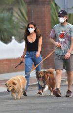 AUBREY PLAZA and Jeff Baena Out with Their Dogs in Los Angeles 09/15/2020