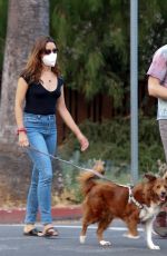 AUBREY PLAZA and Jeff Baena Out with Their Dogs in Los Angeles 09/15/2020