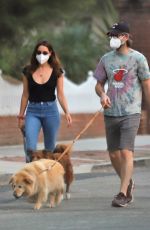 AUBREY PLAZA and Jeff Baena Out with Their Dogs in Los Angeles 09/15/2020