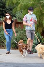 AUBREY PLAZA and Jeff Baena Out with Their Dogs in Los Angeles 09/15/2020