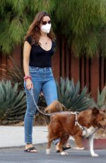 AUBREY PLAZA and Jeff Baena Out with Their Dogs in Los Angeles 09/15/2020
