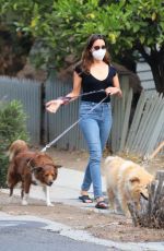 AUBREY PLAZA and Jeff Baena Out with Their Dogs in Los Angeles 09/15/2020