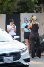 BEBE REXHA Gets a New Ferrari Delivered to Her Home in Los Angeles 09/17/2020