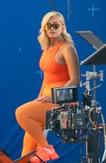 BEBE REXHA on the Set of JBL Headgear in Los Angeles 09/28/2020