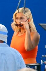BEBE REXHA on the Set of JBL Headgear in Los Angeles 09/28/2020