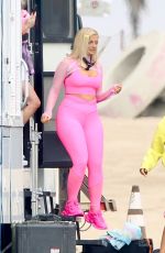 BEBE REXHA on the Set of JBL Headgear in Los Angeles 09/28/2020